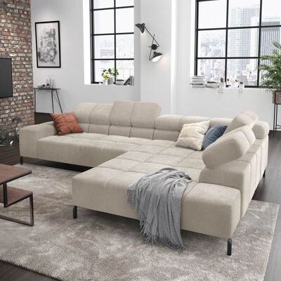 HOMELIV. Ecksofa Cambridge Feincord Sand 72x321x216cm HOMELIV. Ecksofa Cambridge Feincord Sand 72x321x216cm