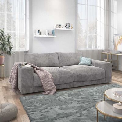 HOMELIV. Big Sofa Bahia 250x127x85cm Hellgrau 85x250x127cm HOMELIV. Big Sofa Bahia 250x127x85cm Hellgrau 85x250x127cm