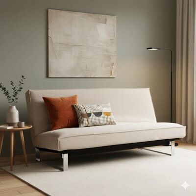 Schlafsofa Astoria Webstoff/Cord mit Lattenrost und Stauraum Sand 90x200x100cm Schlafsofa Astoria Webstoff/Cord mit Lattenrost und Stauraum Sand 90x200x100cm