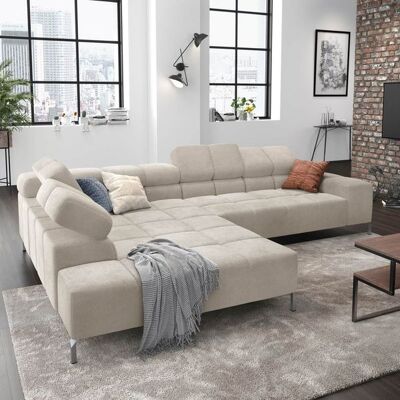 HOMELIV. Ecksofa Cambridge Feincord Sand 72x321x216cm HOMELIV. Ecksofa Cambridge Feincord Sand 72x321x216cm