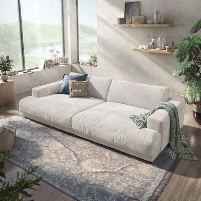HOMELIV. Big Sofa Bahia 290x170x85cm Weiß 85x290x170cm HOMELIV. Big Sofa Bahia 290x170x85cm Weiß 85x290x170cm