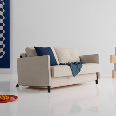 Schlafsofa Kuda Webstoff mit Stauraum Sand 67x174x103cm Schlafsofa Kuda Webstoff mit Stauraum Sand 67x174x103cm