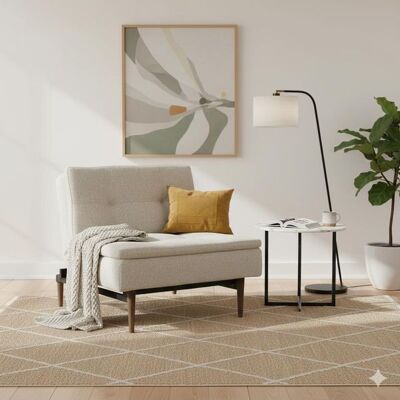 Sessel Carol Webstoff Sand 82x90x91cm Sessel Carol Webstoff Sand 82x90x91cm