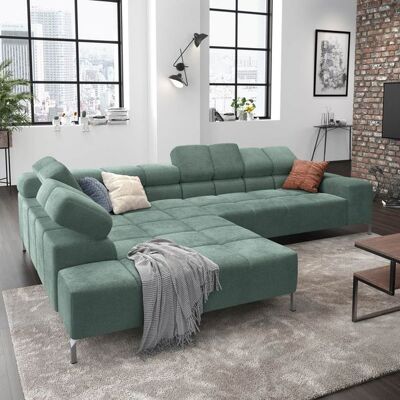 HOMELIV. Ecksofa Cambridge Feincord Grün 72x321x216cm HOMELIV. Ecksofa Cambridge Feincord Grün 72x321x216cm