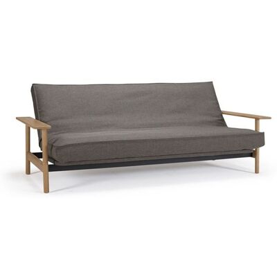 Schlafsofa Barrea Webstoff/Cord mit Lattenrost und Stauraum Sand 92x230x100cm Schlafsofa Barrea Webstoff/Cord mit Lattenrost und Stauraum Sand 92x230x100cm