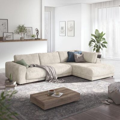 HOMELIV. Ecksofa Bahia 325x225x85cm Sand 85x325x225cm HOMELIV. Ecksofa Bahia 325x225x85cm Sand 85x325x225cm