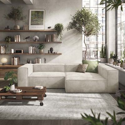 HOMELIV. Glennon Ecksofa Cord Sand 68x306x191cm HOMELIV. Glennon Ecksofa Cord Sand 68x306x191cm