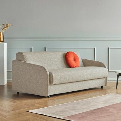 Schlafsofa Zera Webstoff/Bouclé Sand 72x195x98cm Schlafsofa Zera Webstoff/Bouclé Sand 72x195x98cm