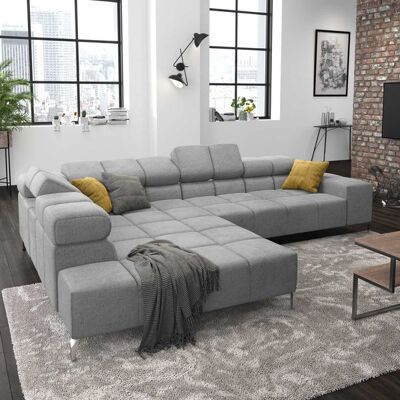 HOMELIV. Ecksofa Cambridge 321x216x85cm Webstoff Hellgrau 72x321x216cm HOMELIV. Ecksofa Cambridge 321x216x85cm Webstoff Hellgrau 72x321x216cm