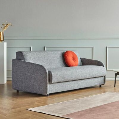Schlafsofa Zera Webstoff/Bouclé Hellgrau 72x195x98cm Schlafsofa Zera Webstoff/Bouclé Hellgrau 72x195x98cm