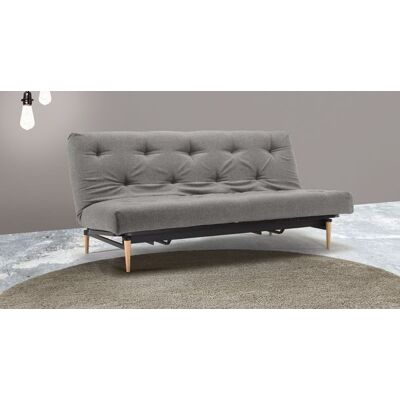 Schlafsofa Shapiro Webstoff/Cord mit Lattenrost und Stauraum Blau 90x200x100cm Schlafsofa Shapiro Webstoff/Cord mit Lattenrost und Stauraum Blau 90x200x100cm