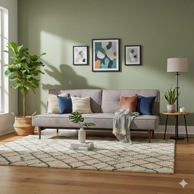 Schlafsofa Zelie Webstoff Hellgrau 80x210x91cm Schlafsofa Zelie Webstoff Hellgrau 80x210x91cm