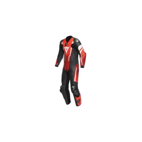 Dainese Misano 3 D-AIR® 1 tlg. Perf. Lederkombi schwarz / rot / fluo-rot 50