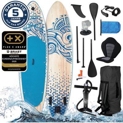 Brast Aufblasbares SUP Board Set mit Sitz TRIBAL 320 Brast Aufblasbares SUP Board Set mit Sitz TRIBAL 320