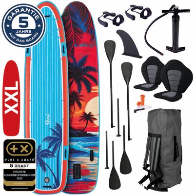 Brast XXL SUP Board aufblasbar FAMILY SUNSET 370 Brast XXL SUP Board aufblasbar FAMILY SUNSET 370