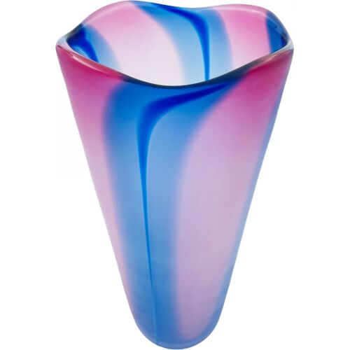 Soft Frost Vase, Magenta/Blau - Kosta Boda