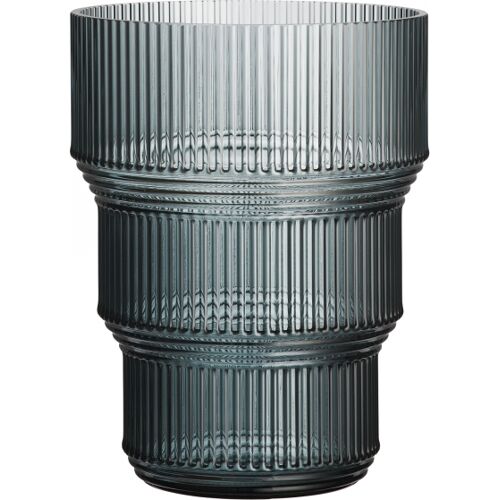 Pavilion Vase Grau, H 17cm - Kosta Boda