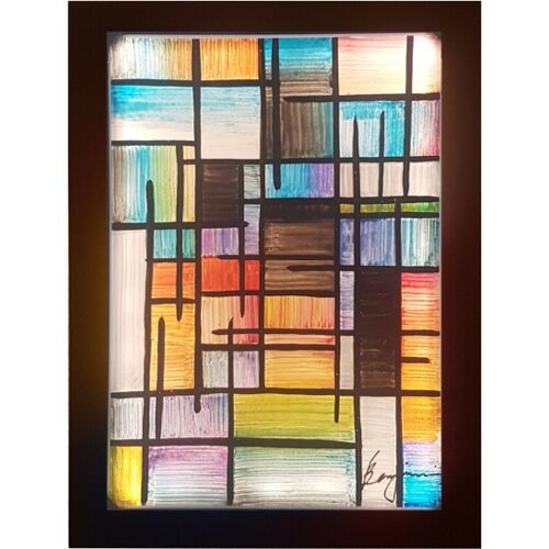 Glass Painting & Lighting, Square, Small - Benjamin
