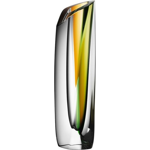 Saraband Vase Green/Amber H 43cm - Kosta Boda