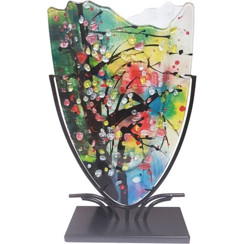 Glasvase Drops mit Ständer H 47,5cm - Benjamin