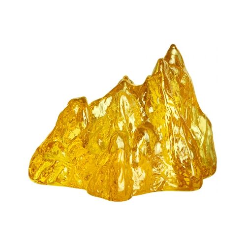 The Rock Teelichthalter, Gelb - Kosta Boda