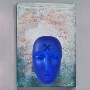 Head First Wall Piece Ltd Ed, 60ex - Kosta Boda Head First Wall Piece Ltd Ed, 60ex - Kosta Boda