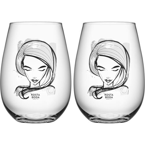 All About You Wasserglas, Need You 57cl, 2-pack - Kosta Boda