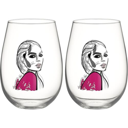 All About You Wasserglas, Next To You 57cl, 2-pack - Kosta Boda