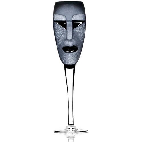 Kubik Champagnerglas Schwarz, 25cl - Målerås