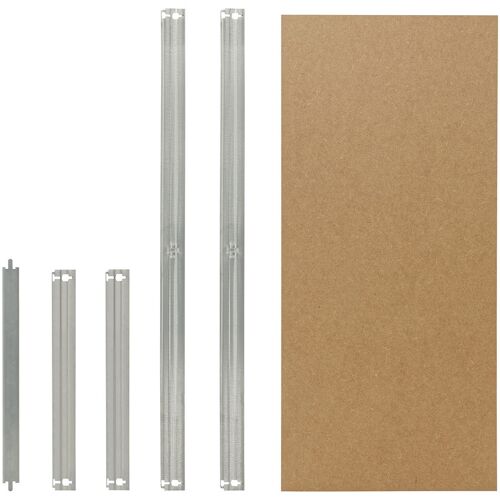 shelfplaza HOME 120x30 cm Fachboden-Set in verzinkt für HOME Schwerlastregale