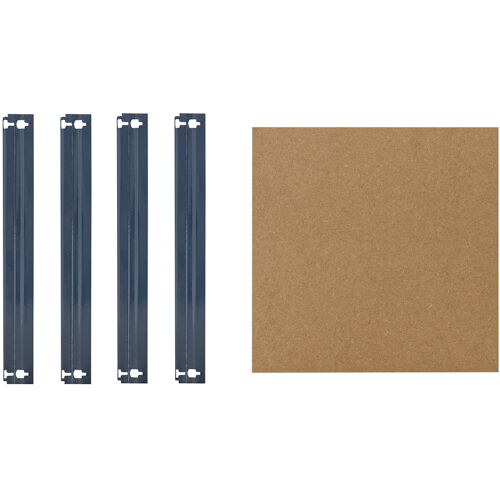 shelfplaza HOME 45x45 cm Fachboden-Set in blau für HOME Schwerlastregale