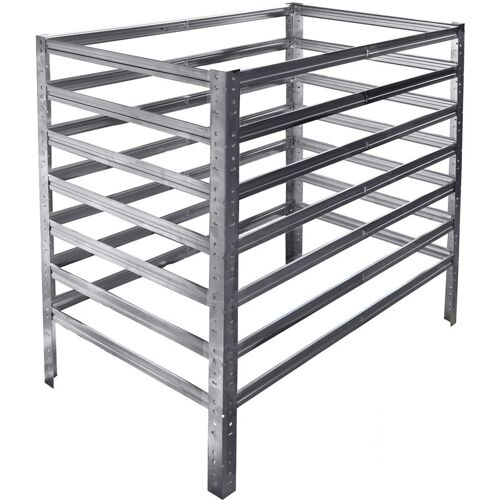 shelfplaza HOME 100x120x30 cm Komposter in verzinkt mit 360 Liter Volumen