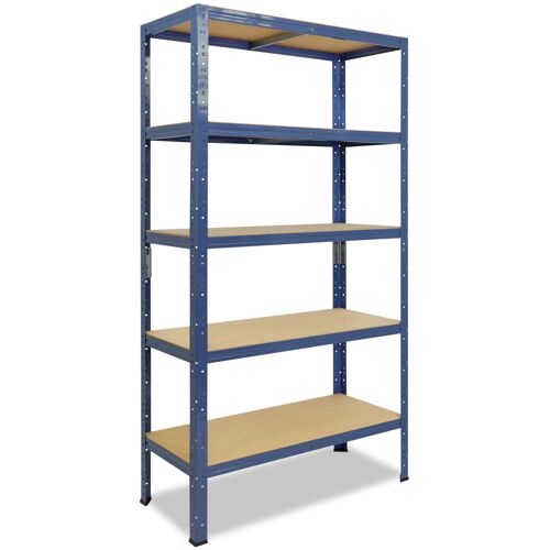 shelfplaza HOME 200x130x50 cm Schwerlastregal in blau mit 5 Böden und 150 kg Traglast pro Boden