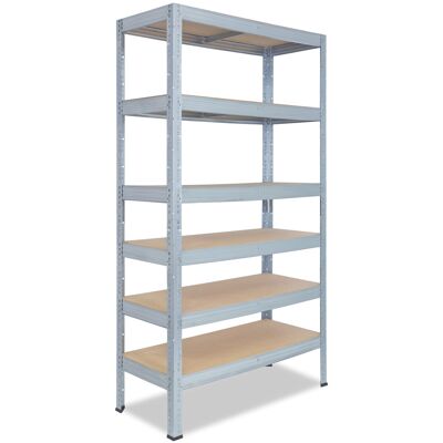 SHELFPLAZA - Pro 230x100x50 cm - Galvanisiert - 6 Regale - Shelving SHELFPLAZA - Pro 230x100x50 cm - Galvanisiert - 6 Regale - Shelving