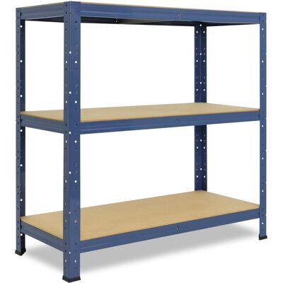 shelfplaza HOME 90x30x40 cm Schwerlastregal in blau mit 3 Böden und 175 kg Traglast pro Boden shelfplaza HOME 90x30x40 cm Schwerlastregal in blau mit 3 Böden und 175 kg Traglast pro Boden