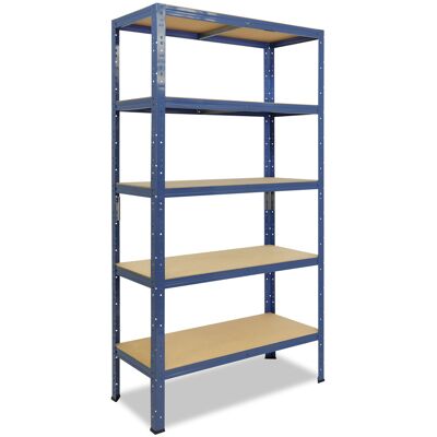 shelfplaza HOME 180x60x50 cm Schwerlastregal in blau mit 5 Böden und 175 kg Traglast pro Boden shelfplaza HOME 180x60x50 cm Schwerlastregal in blau mit 5 Böden und 175 kg Traglast pro Boden