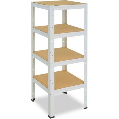 shelfplaza HOME 100x40x40 cm Schwerlastregal in weiß mit 4 Böden und 175 kg Traglast pro Boden shelfplaza HOME 100x40x40 cm Schwerlastregal in weiß mit 4 Böden und 175 kg Traglast pro Boden