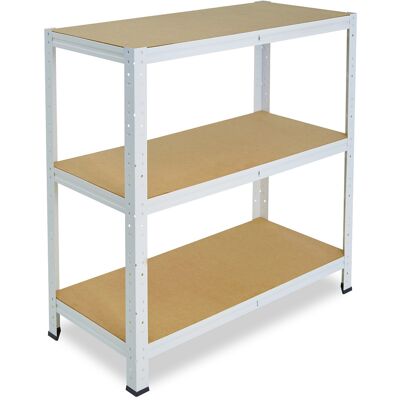 shelfplaza HOME 115x100x45 cm Schwerlastregal in weiß mit 3 Böden und 175 kg Traglast pro Boden shelfplaza HOME 115x100x45 cm Schwerlastregal in weiß mit 3 Böden und 175 kg Traglast pro Boden