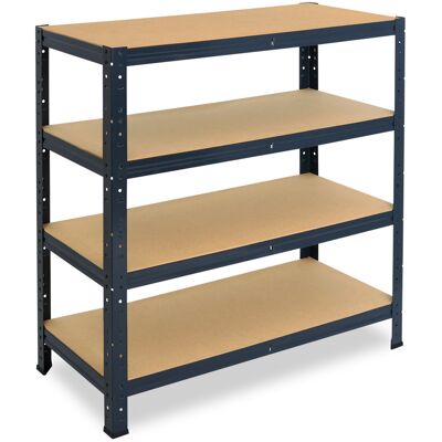 shelfplaza HOME 90x60x40 cm Schwerlastregal in anthrazit mit 4 Böden und 175 kg Traglast pro Boden shelfplaza HOME 90x60x40 cm Schwerlastregal in anthrazit mit 4 Böden und 175 kg Traglast pro Boden