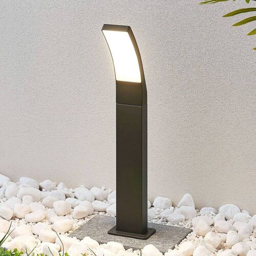 LED Wegeleuchte Ilvita Lindby, schwarz, Aluminium, Modern, LED Außenleuchte