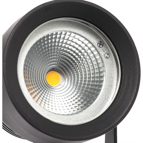 LED-Außenstrahler Irina, Erdspieß, Stecker, grau, Metall Irina Lucande, alu / grau / zink, Aluminium, Modern