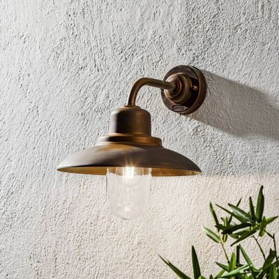 Moretti Luce Susa Wandleuchte - Rustikale Messingoptik IP44 Moretti Luce Susa Wandleuchte - Rustikale Messingoptik IP44