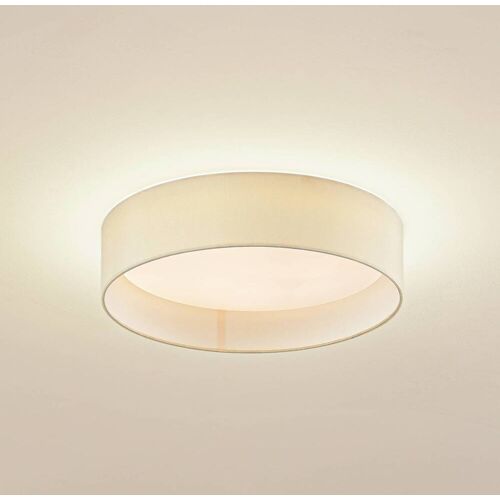 LED Deckenlampe Eilif Lindby, creme / amber, für Wohn- / Esszimmer, Textil / Stoff / Seide, Modern, LED Deckenleuchte