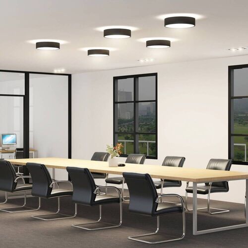 LED Deckenlampe Vanida Arcchio, dimmbar, schwarz, für Küche, Aluminium, Modern, LED Deckenleuchte