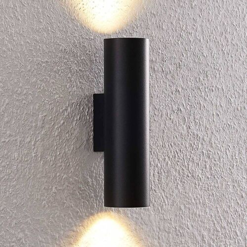 Wandlampe Brinja Arcchio, dimmbar, schwarz, für Flurbereich, Aluminium, Modern, Wandleuchte, Wandlampe Innen