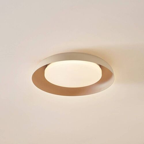 LED Deckenlampe Florie Lindby, creme / amber, für Wohn- / Esszimmer, Kunststoff, Modern, LED Deckenleuchte