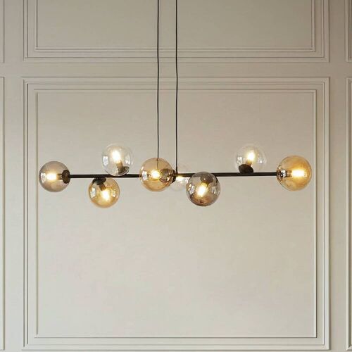 Hängelampe Glassy EMIBIG LIGHTING, dimmbar, schwarz, für Wohn- / Esszimmer, Glas, Modern, Pendelleuchte