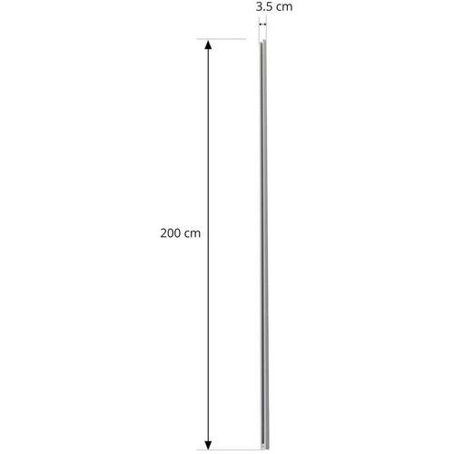 Lindby Stromschiene Linaro, 2 m, weiß, 1-Phasen-System Linaro, weiß / opal, für Flurbereich, Aluminium, Modern, Stromschienenleuchte