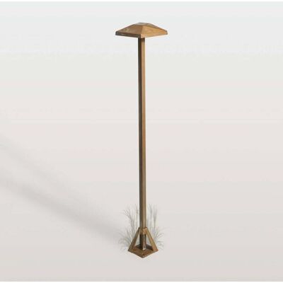 Moretti Luce LED Wegeleuchte Aura Edge, bronze / altmessing, Messing, Landhaus / Rustikal, LED Außenleuchte Moretti Luce LED Wegeleuchte Aura Edge, bronze / altmessing, Messing, Landhaus / Rustikal, LED Außenleuchte