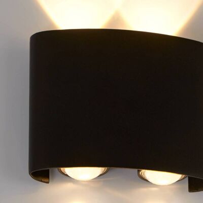 Searchlight Außenwandleuchte Shadows, schwarz, Aluminium, Modern, Wandleuchte außen Searchlight Außenwandleuchte Shadows, schwarz, Aluminium, Modern, Wandleuchte außen